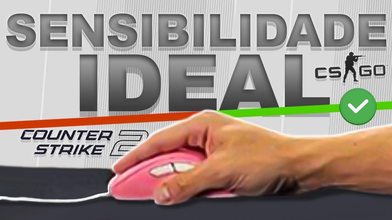 Como achar a SENSIBILIDADE IDEAL no CSGO/CS2 ou QUALQUER FPS - Dicas Rápidas