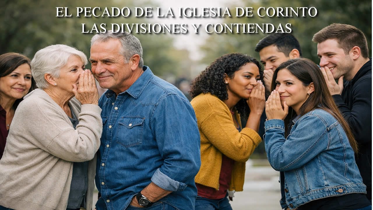 EL PECADO DE LA IGLESIA DE CORINTO : LAS DIVISIONES Y CONTIENDAS