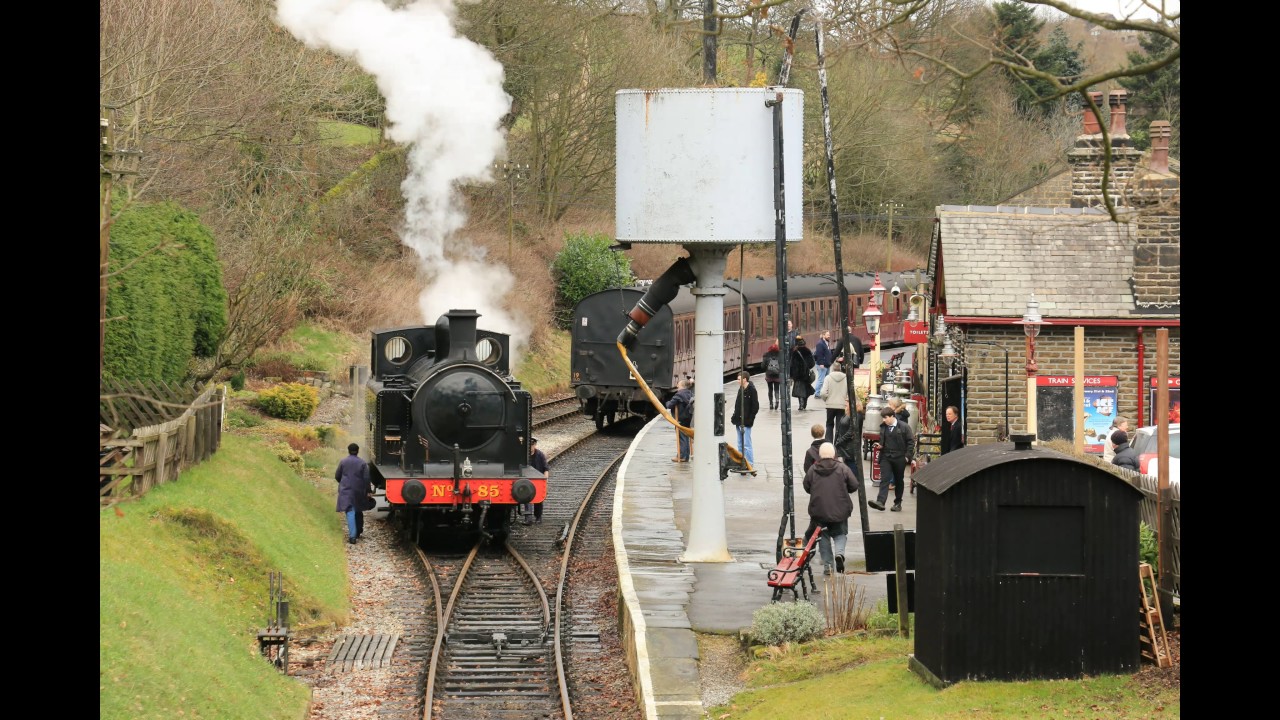 Oxenhope Steam Train - Time Lapse of No 85, 0-6-2 Tank Engine on 6th June 2010