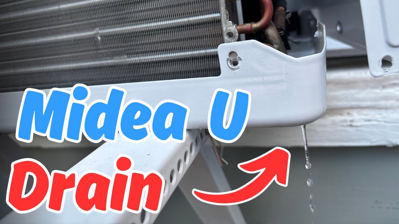 Как просверлить сливное отверстие в U-образном оконном кондиционере Midea | Ремонт после отзыва в...