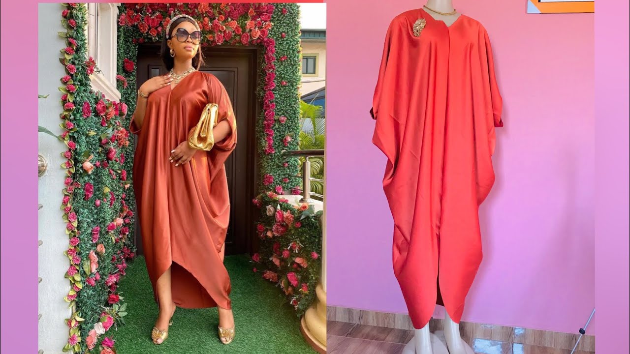 DIY: Front seam high-low cowl kaftan/ How to make a cowl gown
