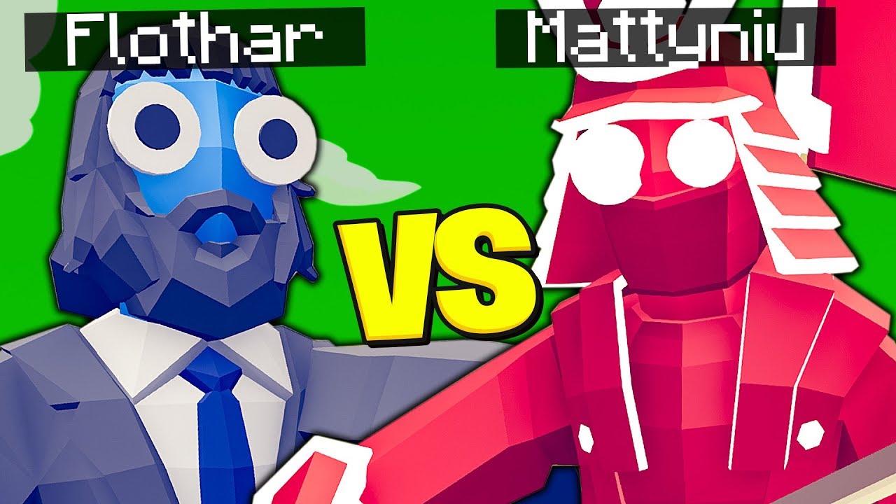 FLOTHAR vs MATTYNIU - FRAKCJA vs FRAKCJA - Totally Accurate Battle Simulator (TABS PL)