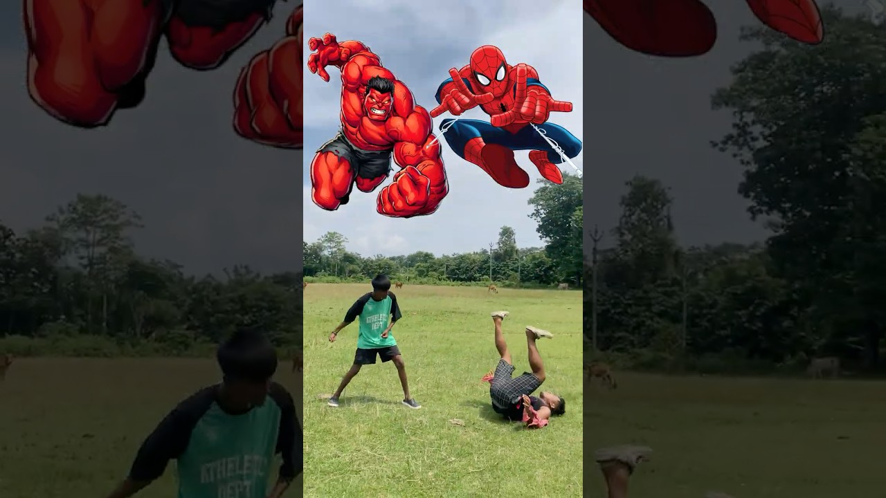 Hulk 🛑 Vs  Spider Man 🤣 Emoji Acting Video #shorts
