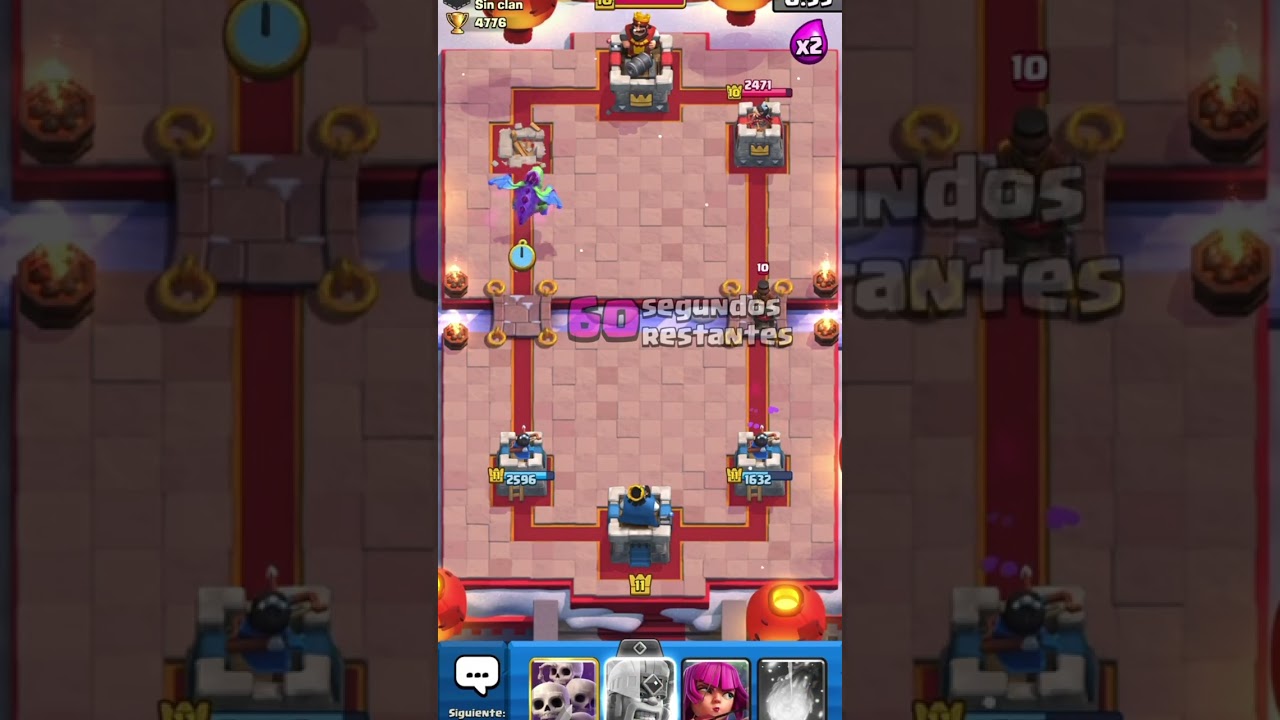 Una batalla rara de clash Royale #clashroyale 