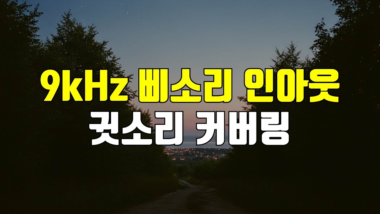 9kHz 삐소리 인아웃 - 귓소리 커버링을 위한 사인파 순음, 저주파 고주파 소리
