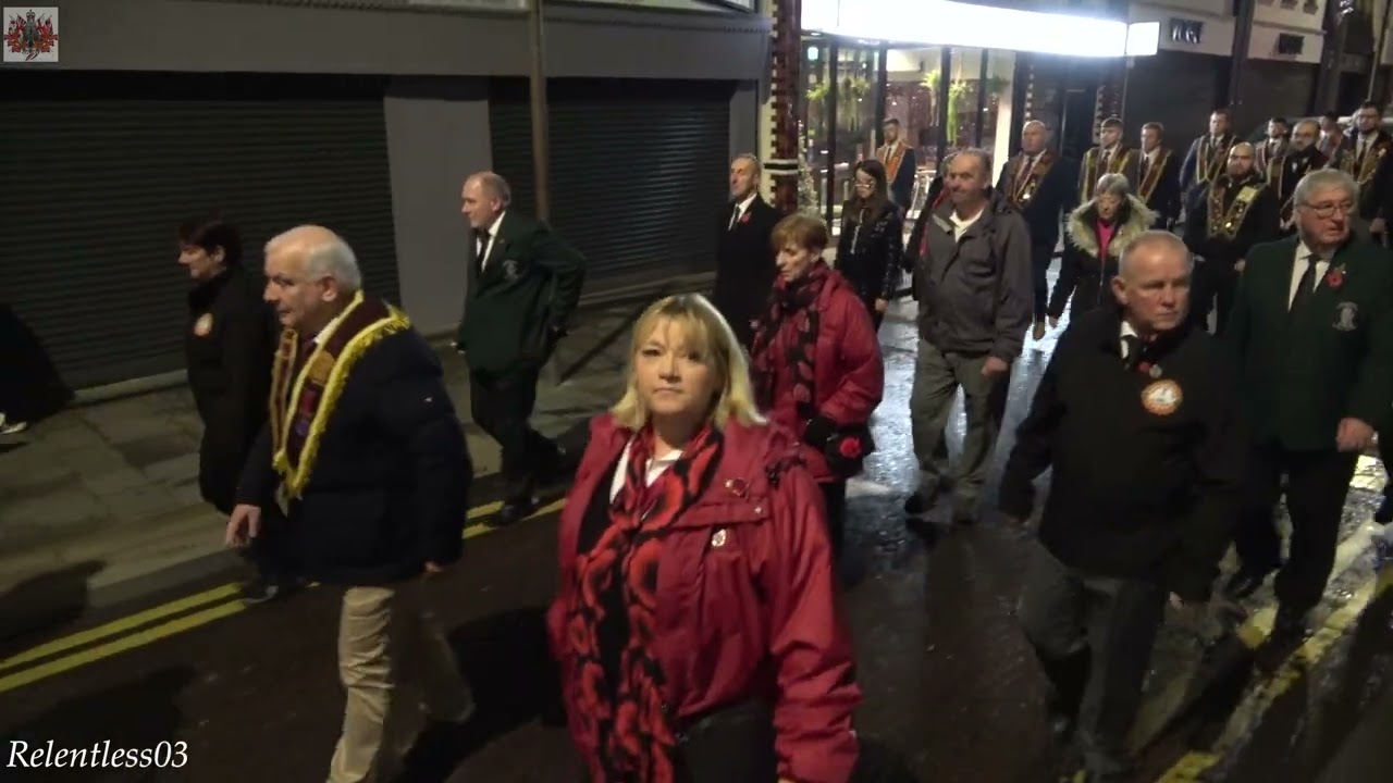 Ahoghill LSOW (No.10) @ 12th Batt. R.I.R. Mem. Ass. Parade ~ Ballymena ~ 11/11/22 (4K)