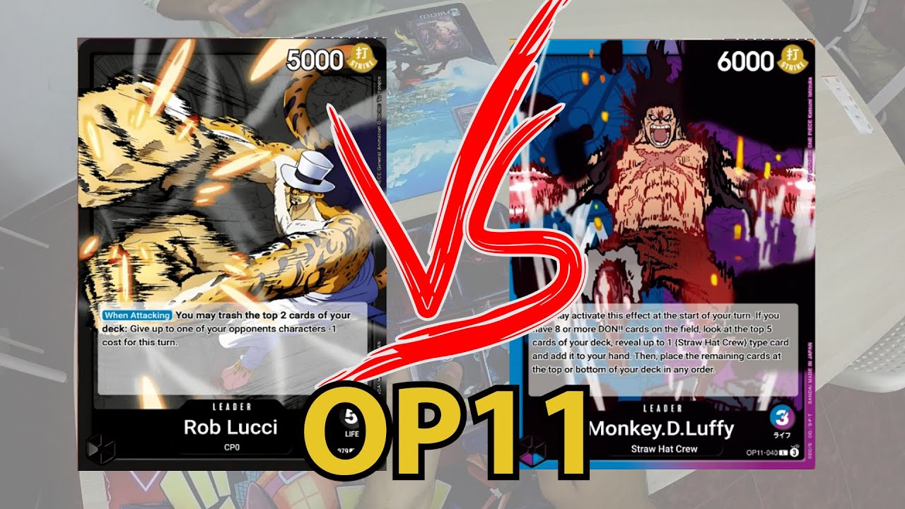 [OP11] Lucci vs U/P Luffy Snakeman | One Piece TCG Store Tournament