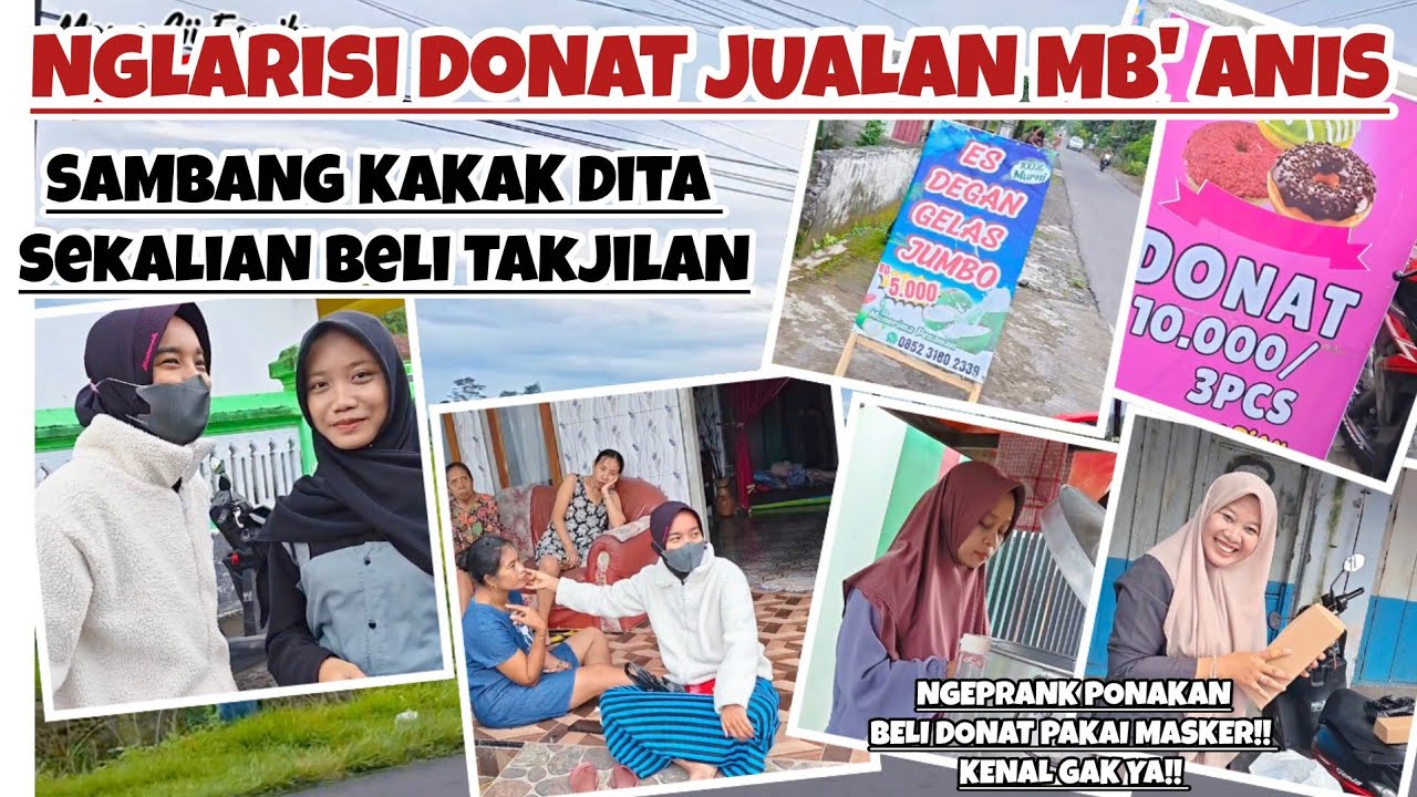 NGEPRANG ROBIT MUMPUNG PAKAI MASKER JAGA STAND DONAT MB' ANIS‼️SAMBANG DITA SEKALIAN BELI TAKJILAN‼️