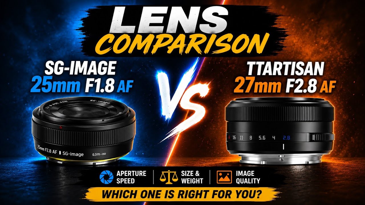 SG-Image 25mm f/1.8 AF vs TTArtisan 27mm f/2.8 AF Lens comparison - Sample Images