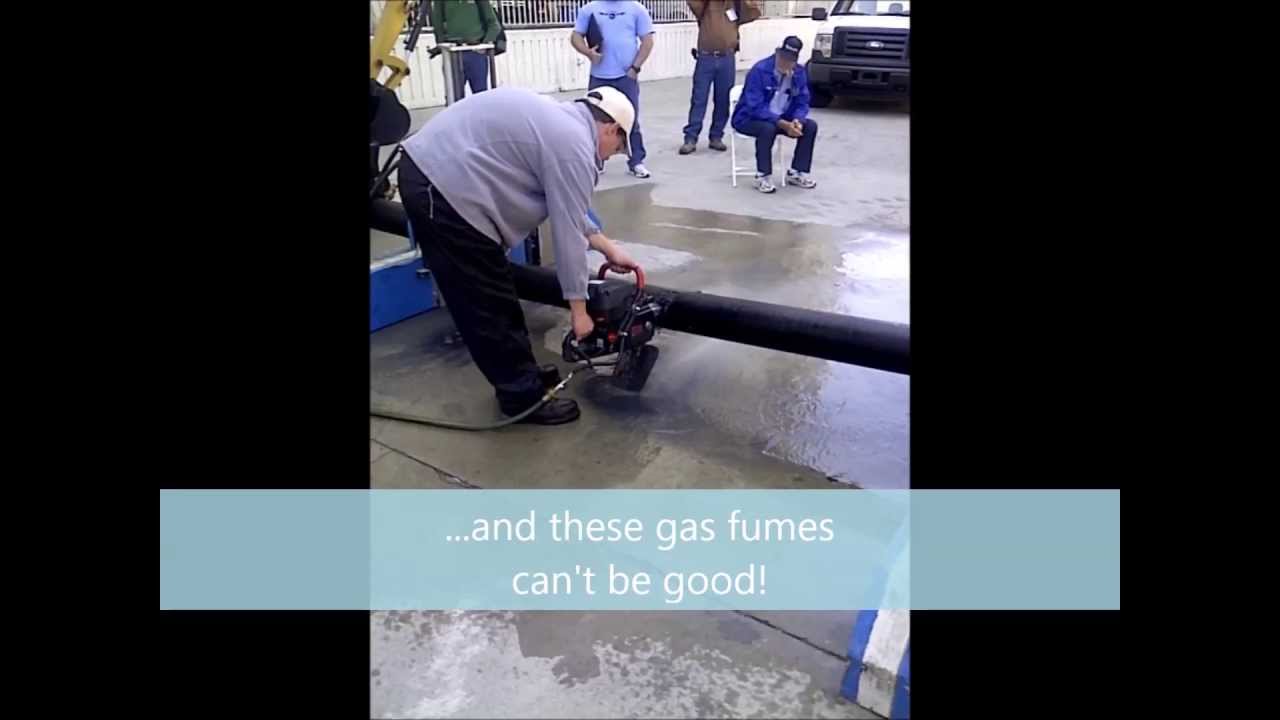 Diamond Wire Guillotine verses Chain Saw