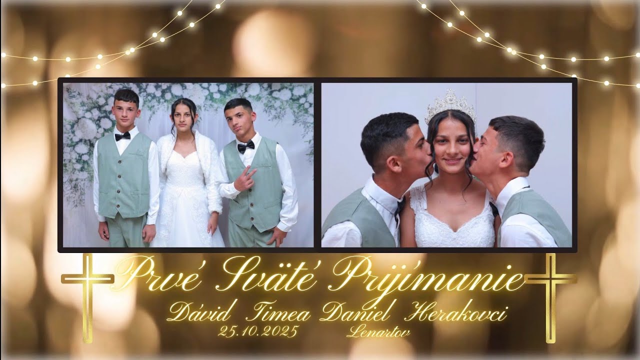⛪️🕊 Prvé Sväté Prijímanie *Dávid - Timea - Daniel - Herakovci* 📌 *Kameraman 0949 257 860* 📌
