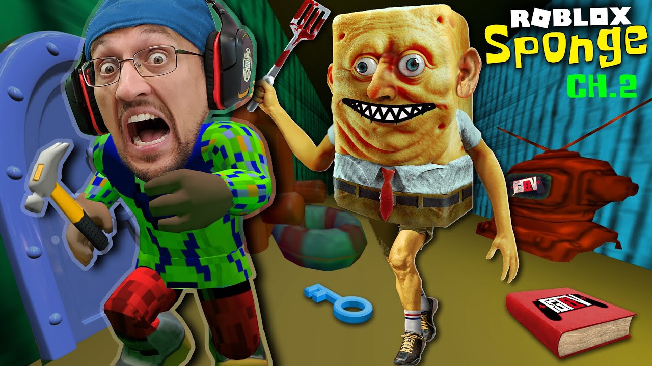 ESCAPE SPONGEBOB's HOUSE!  Roblox Sponge Chapter 2 (FGTeeV #75)