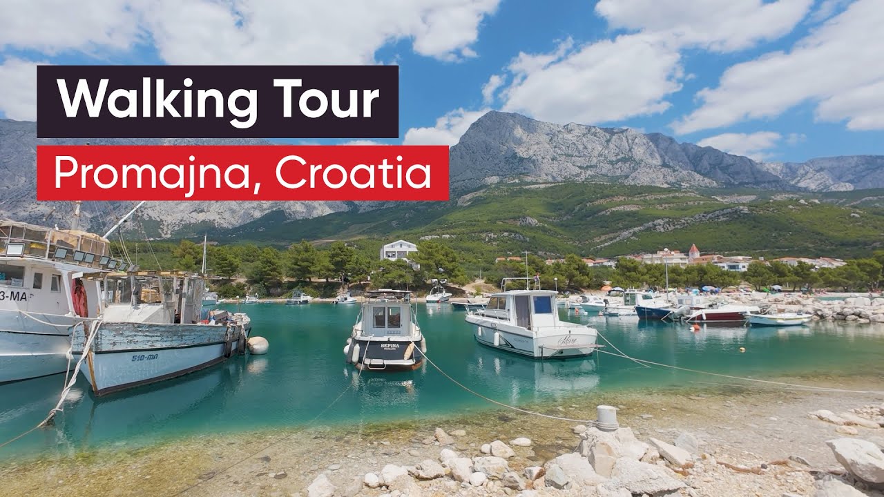 Promajna (Makarska rivijera) Croatia - Short Walking Tour - DJI Osmo Action 4