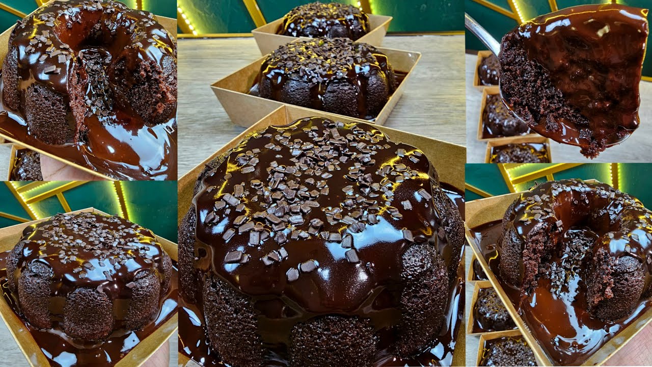 KEK COKLAT MOIST LELEH LEMBUT BAK BANTAL & TIPS GANACHE CAIR MELELEH!!!