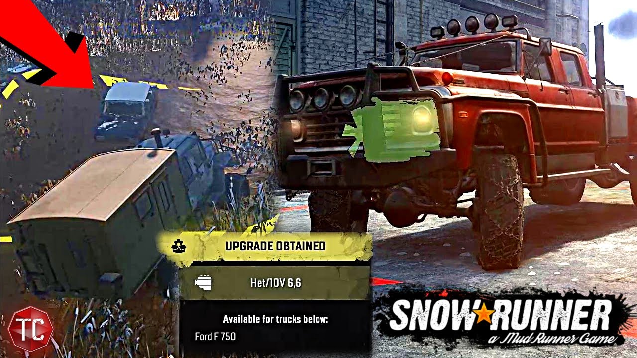 SnowRunner: Ford F750 NEW, BIG ENGINE LOCATION!! THEY FIXED IT!
