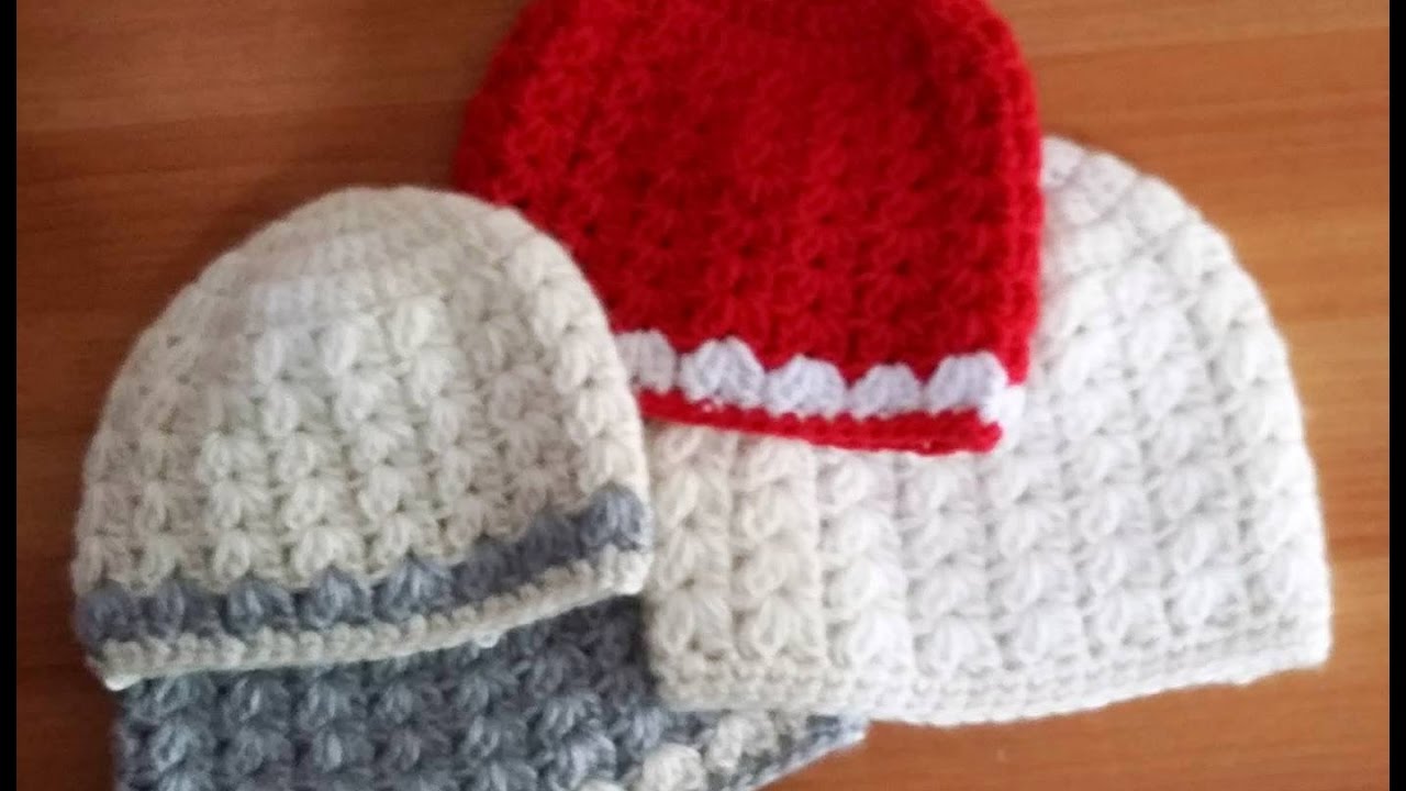 Crochet bonnet point V