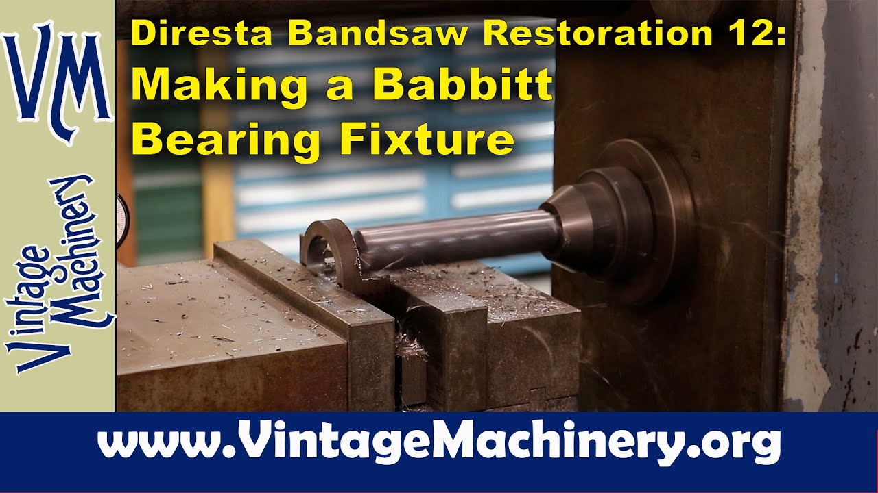 Diresta Bandsaw Restoration 12: Making a Fixture to locate a Shaft for Pouring Babbitt Bearings