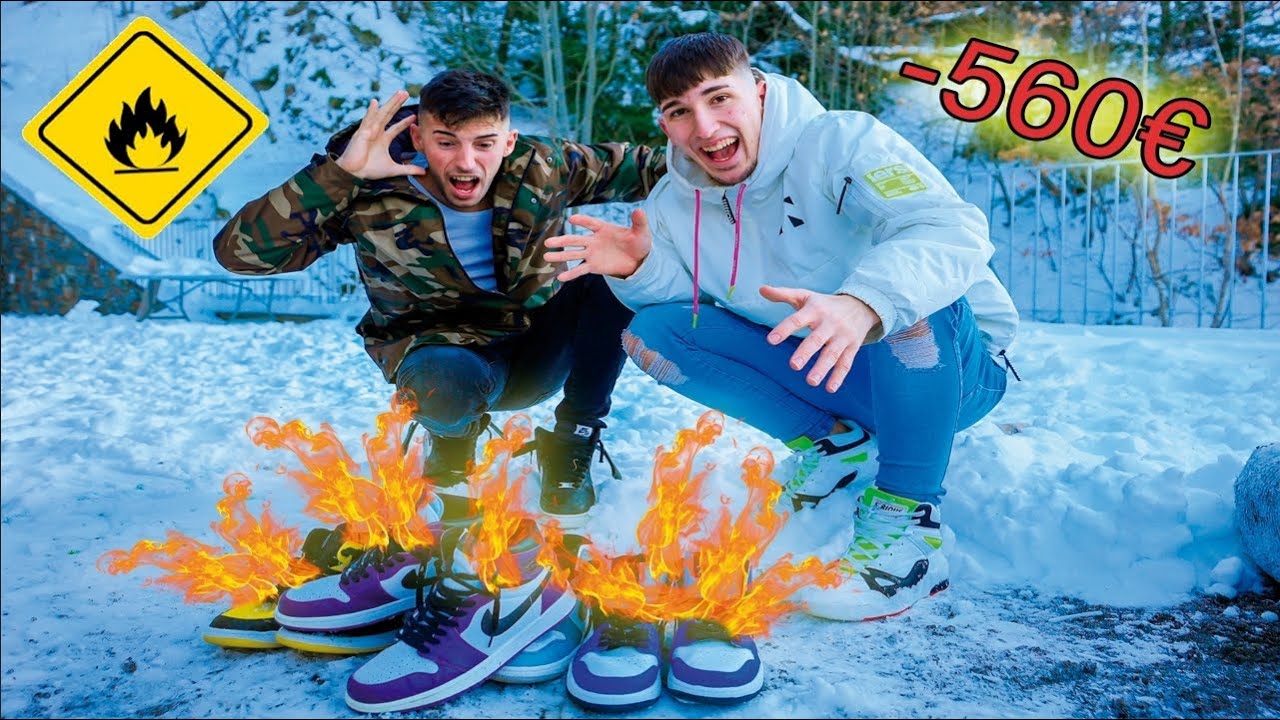QUEMO LA COLECCIÓN DE JORDANS DE MAKIMAN!! *BROMA PESADA* | Davidisla