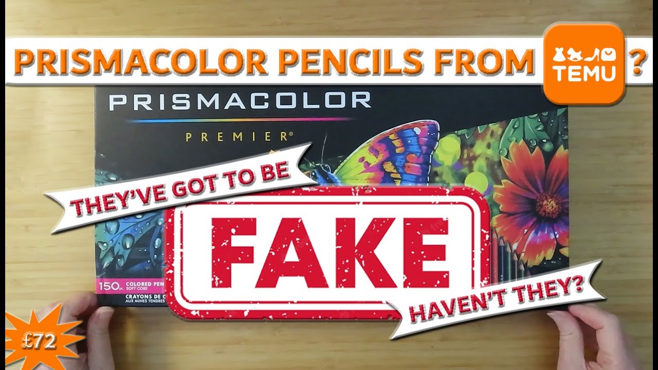 Поддельные карандаши Prismacolor от Temu?