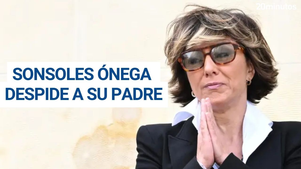 SONSOLES &Oacute;NEGA despide a su padre, FERNANDO &Oacute;NEGA, entre l&aacute;grimas
