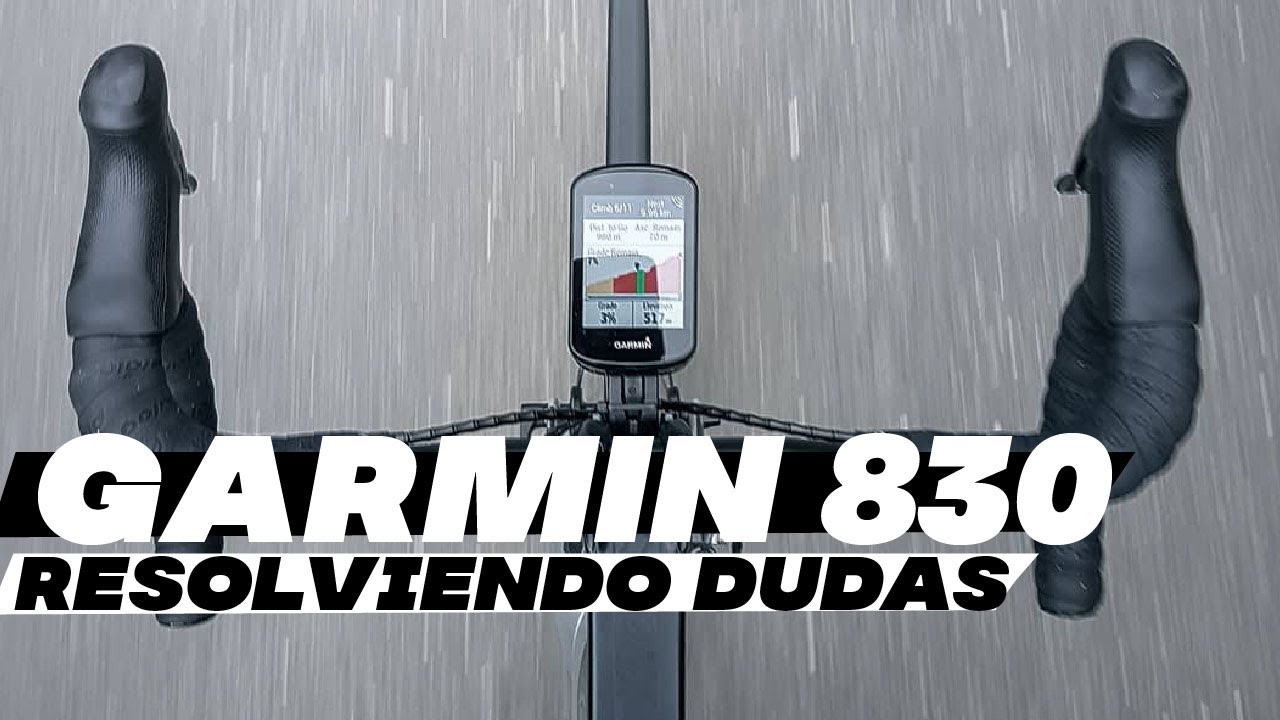 Resolviendo dudas sobre el GARMIN 830