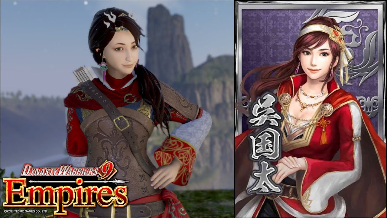 Dynasty Warriors 9 Empires CAW - Wu Guotai 呉国太 (DW Blast Design)