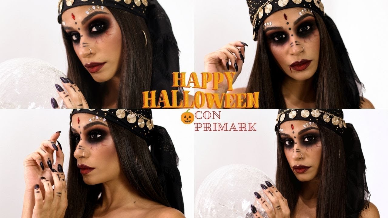 MAQUILLAJE DE PITONISA PARA HALLOWEEN CON PRIMARK |AD*