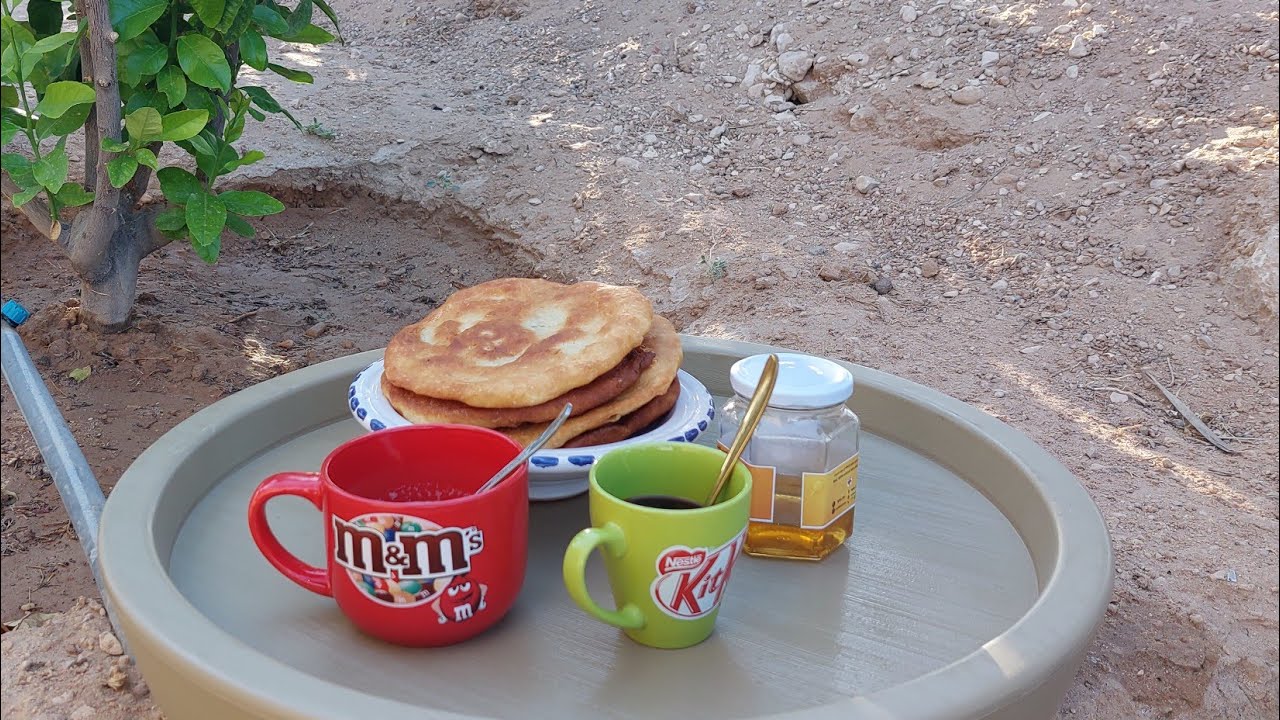 فطور الصباح في الريف فطاير تونسية مع جولة ممتعة