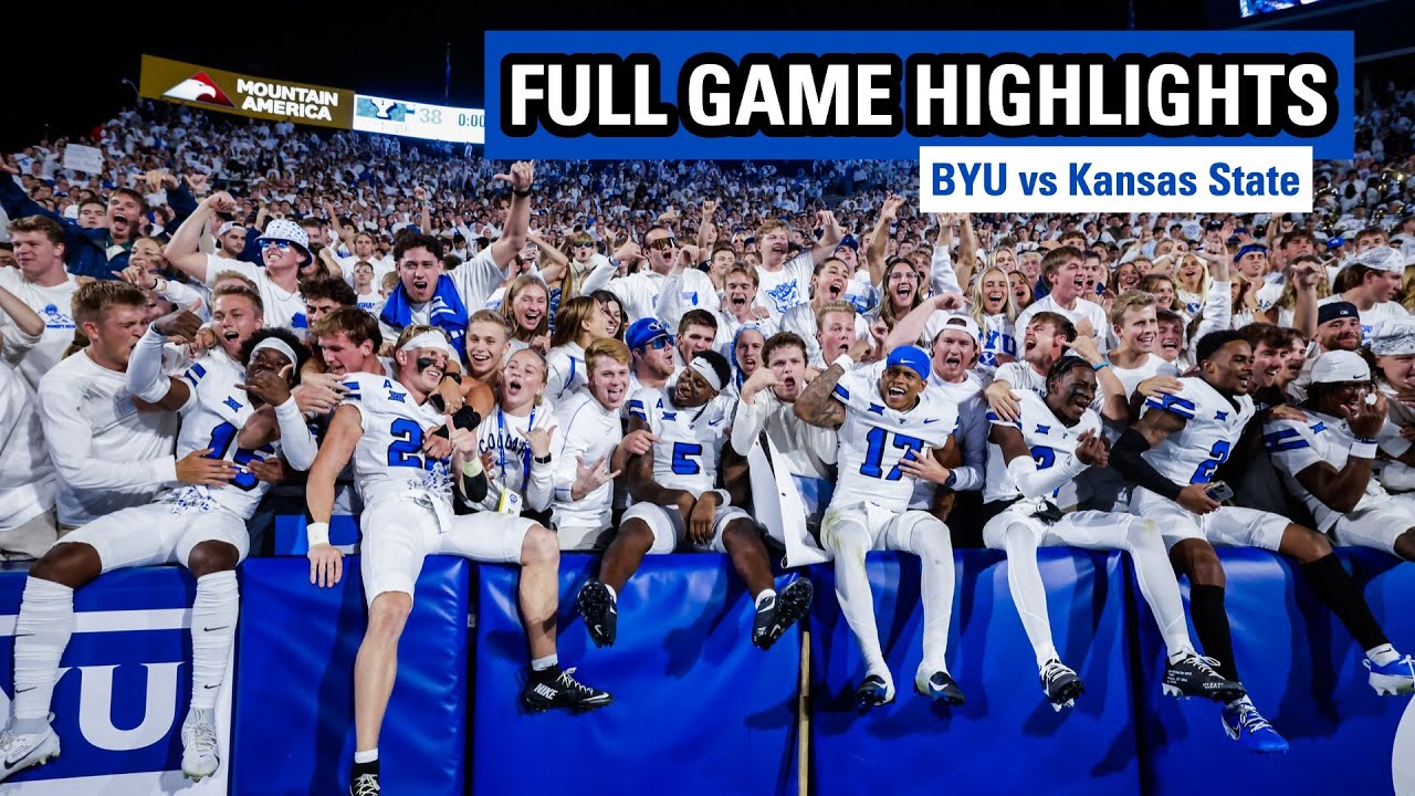 Футбольный матч BYU против Kansas State || ПОЛНЫЕ МОМЕНТЫ ИГРЫ || 21 сентября 2024 г.