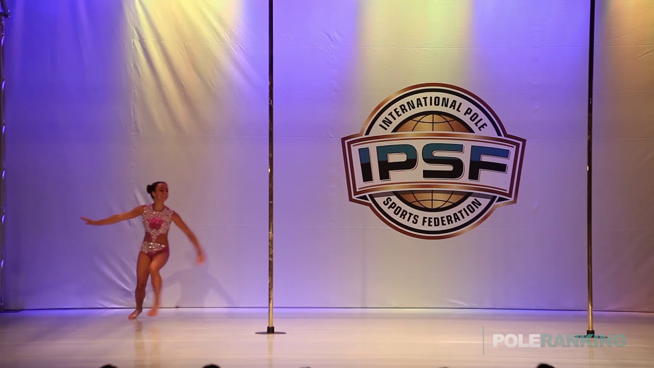 Novice Girls Emilia Moskalenko of Ukraine - IPSF World Pole Sports Championships 2018