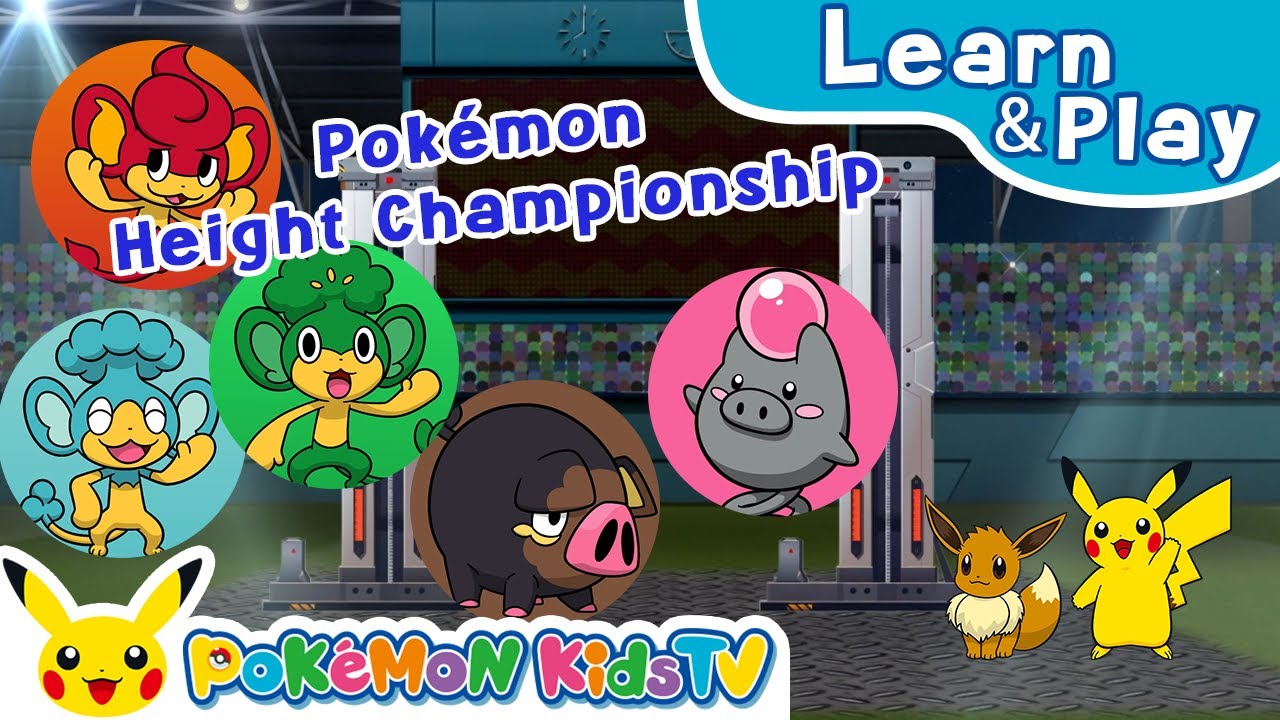 Pokémon Height Championship | Learn & Play with Pokémon | Pokémon Kids TV​
