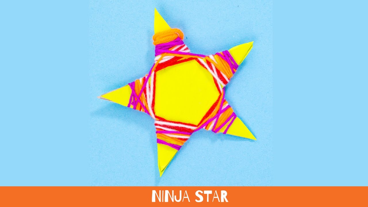 HOW TO MAKE A NINJA STAR - EASY FOR KIDS!