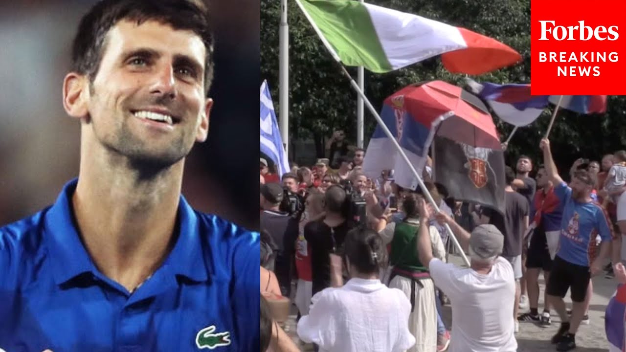 Australian Court Rules In Favor Of Djokovic, Overturns Visa Cancelation, Supporters Celebrate