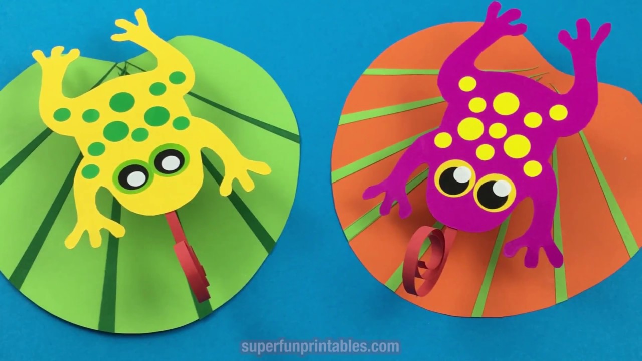Frog on a lilypad craft