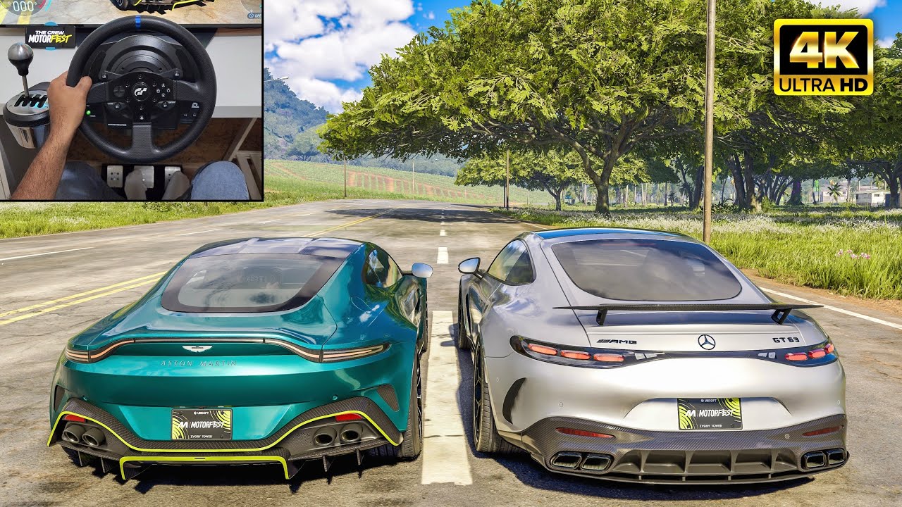 Aston Martin Vantage & Mercedes AMG GT 63 | The Crew Motorfest | Thrustmaster T300RS gameplay