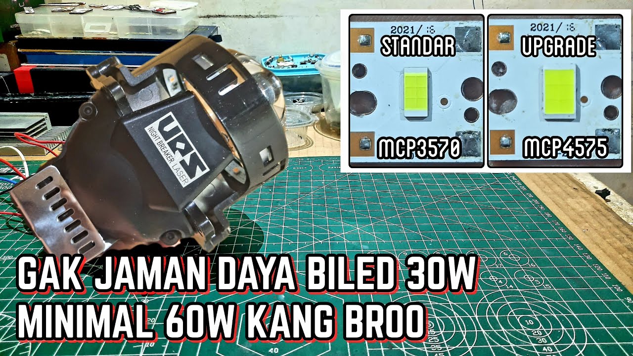 CUKUP GANTI EMITTER, DRIVER TETAP ASLINYA - UPGRADE PROJIE BILED LASER UPS NIGHT BREAKER 3 INCH