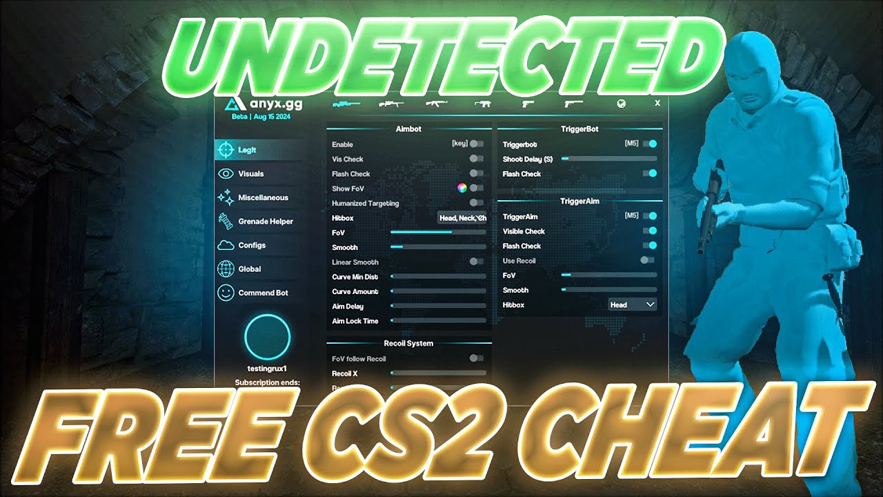 ANYX FREE CS2 CHEAT SHOWCASE | FREE & Undetected CS2 Hacks