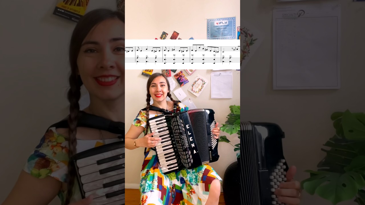 How to play Tico-Tico on accordion (LESSONS) #sheetmusic #accordiontutorial #elenastenkina #ticotico