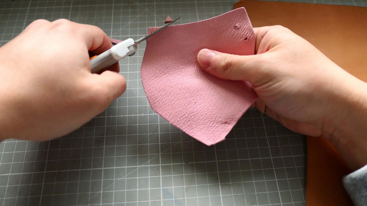 LEATHER CUT TEST with FISKARS Micro-Tip Easy Action Scissors