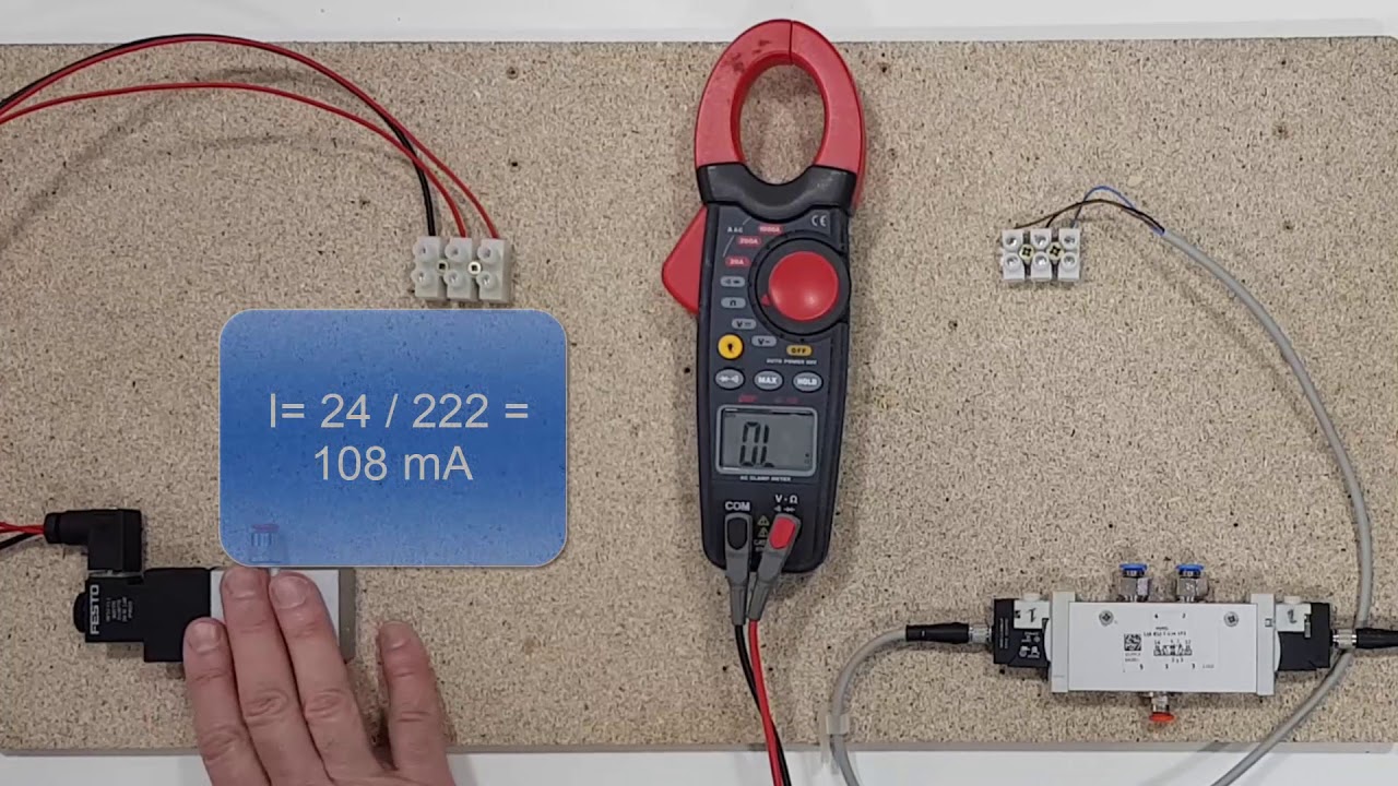 Identificación cables en bobinas electroválvula mediante tester o polímetro