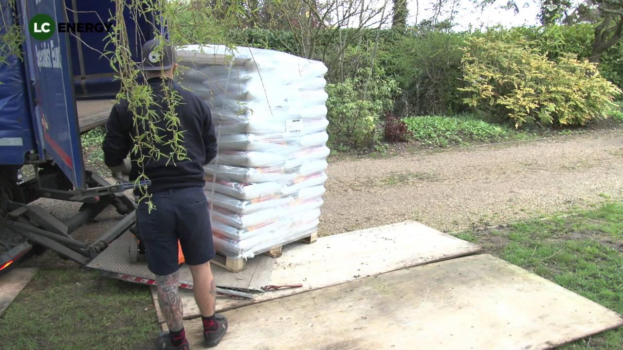Bagged pellet pallet delivery advice