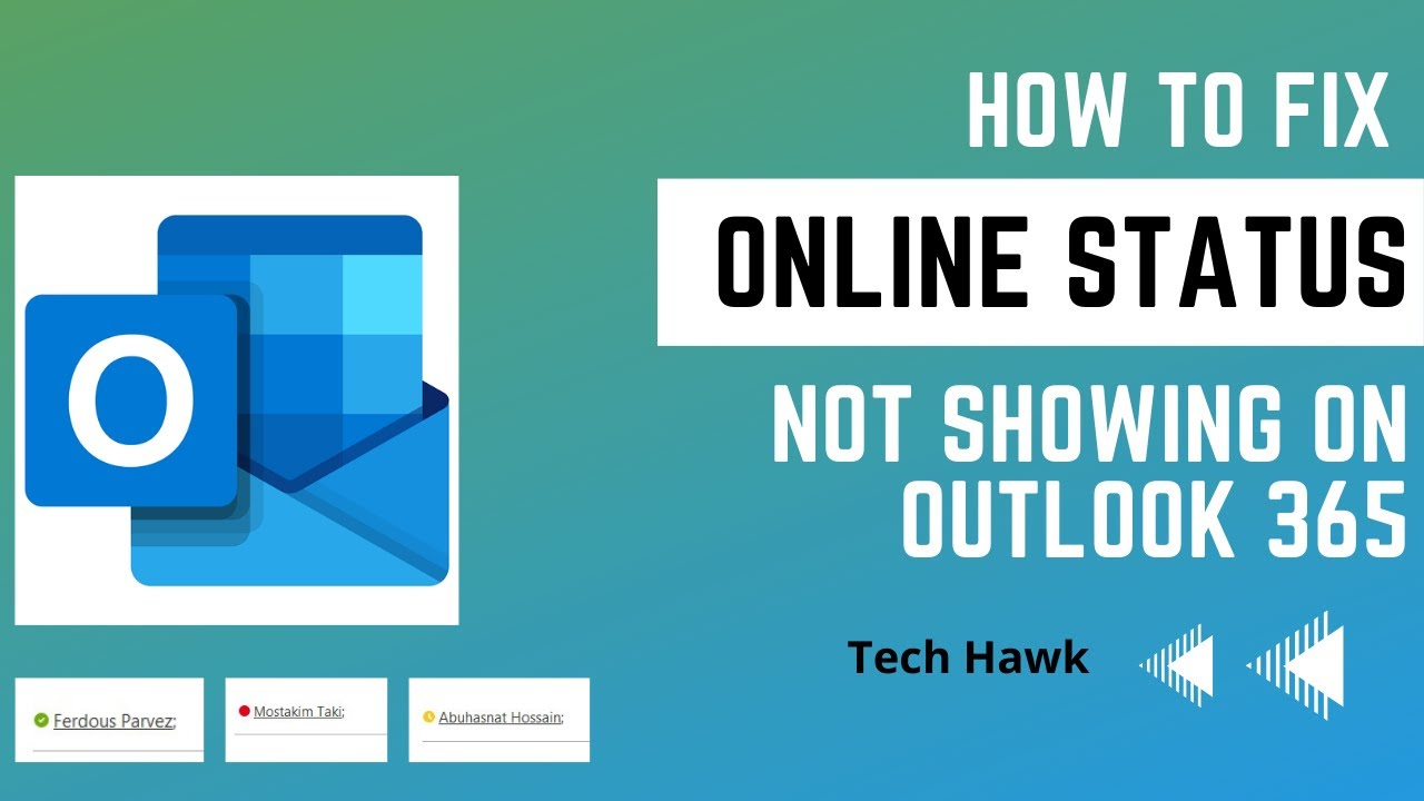 Как исправить ошибку Outlook, из-за которой статус коллег в сети не отображался | Отображение ста...
