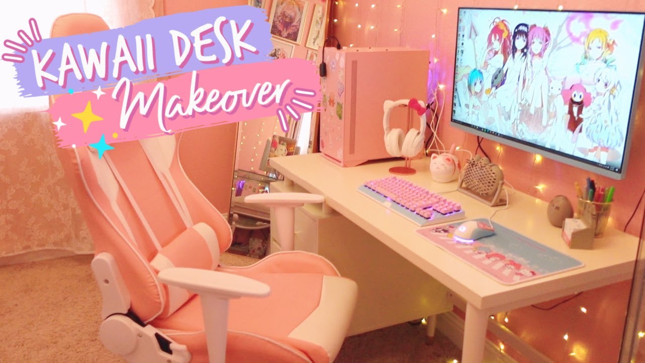 The 💖CUTEST💖 Kawaii Desk Makeover!! | With Product Links!