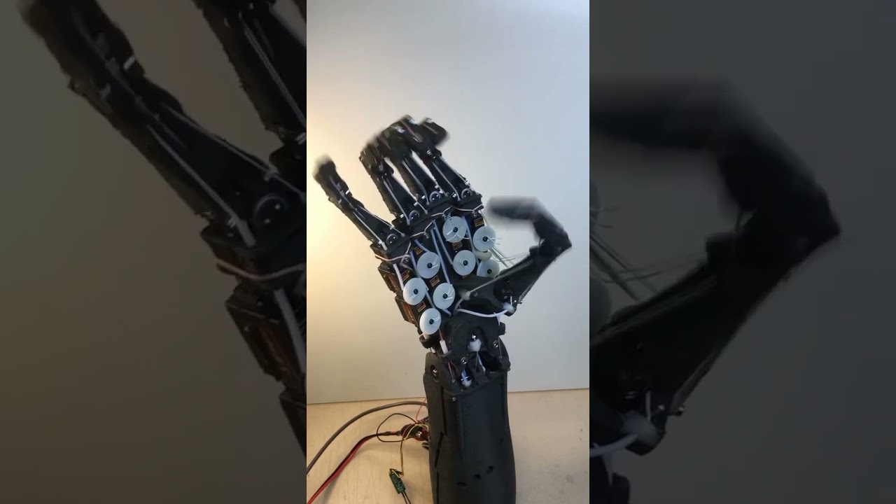 V1 #dexhand low cost #robot #hand #fingers simple co-ordination #diy uses only 300 USD of components