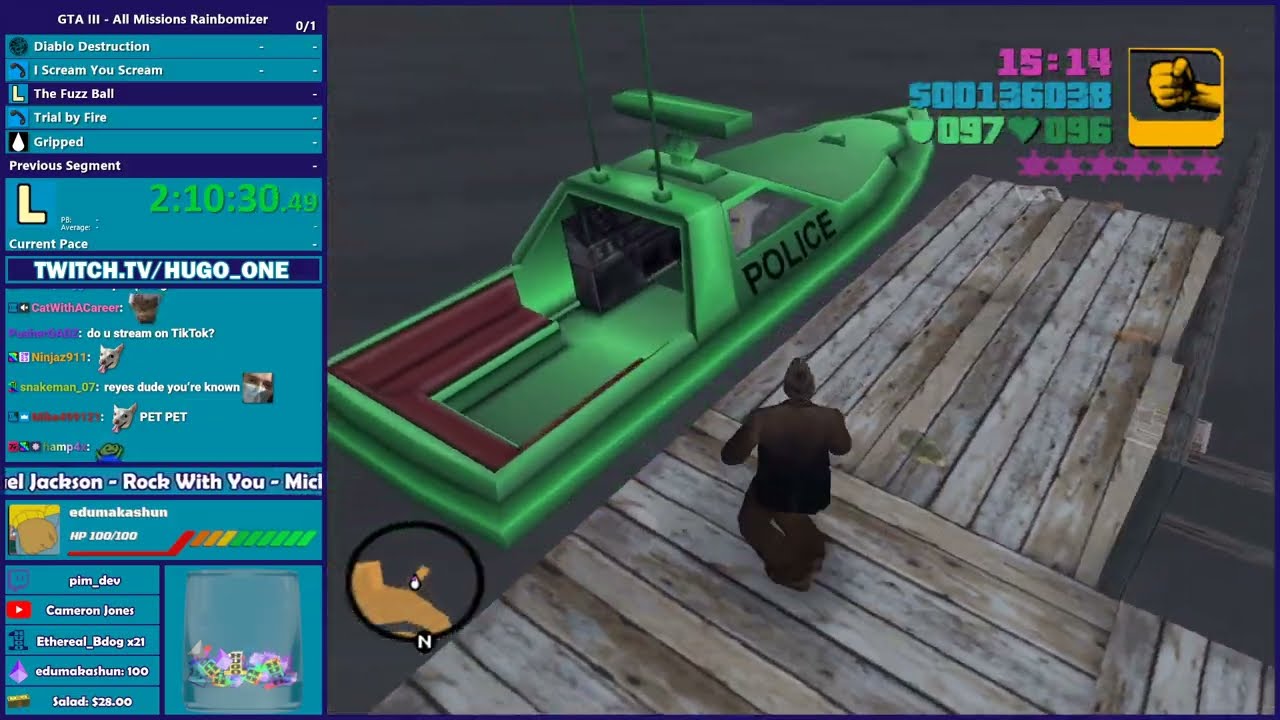 GTA III Rainbomizer Speedrun Part 2 - Hugo_One Twitch Stream - 3/18/2024