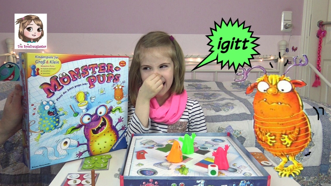 MONSTER PUPS 💨 Hier stinkts!!! Pups Wettbewerb auf der Toilette 🚽 Kinderspiel | Ravensburger
