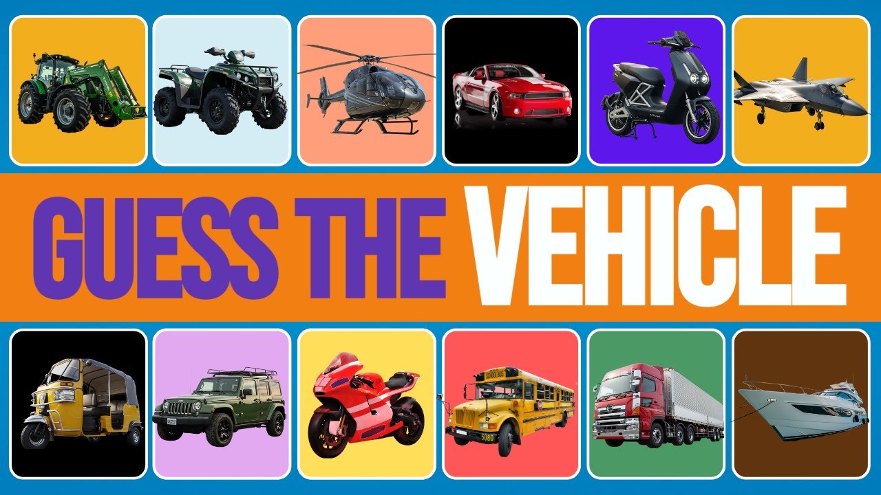 Guess the Vehicle 🛵🚌 | Kids Learning + Fun Quiz