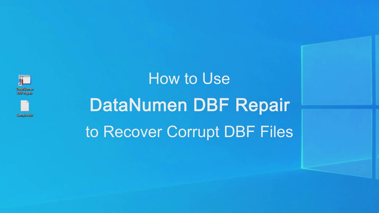 How to Use DataNumen DBF Repair to Recover Corrupt DBF Files