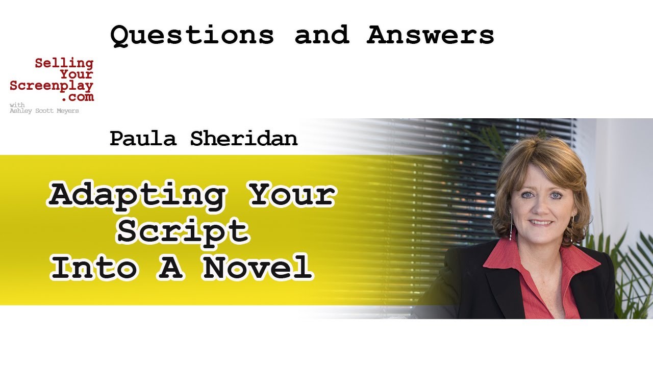 How To Adapt Your Script Into A Novel