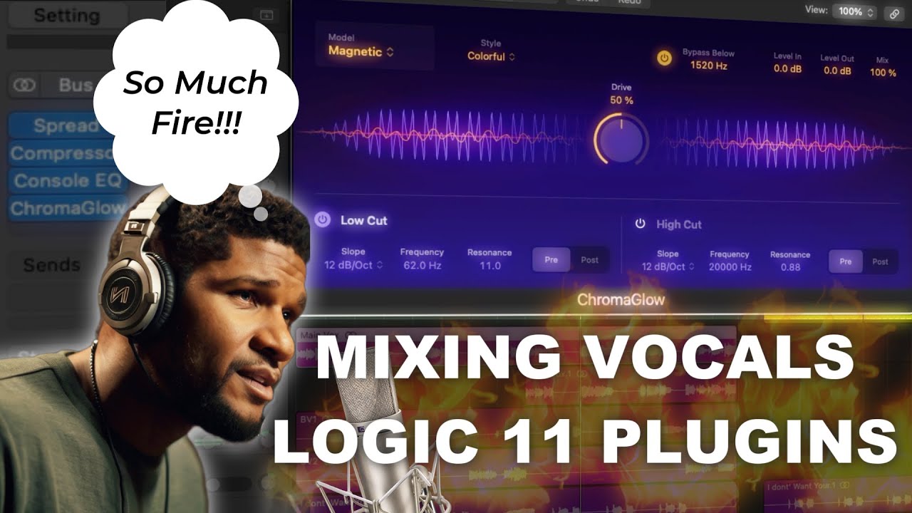 Logic Pro 11: Pro Vocal Mixing Plugins | ChromaGlow 🔥🔥🔥